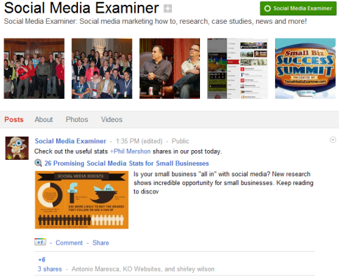 Google+ stranice - ispitivač društvenih medija