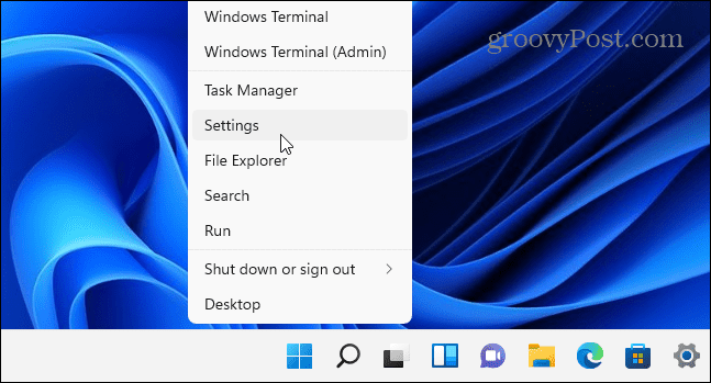 Pokrenite postavke Windows 11