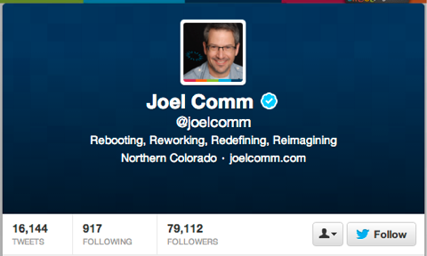 joel comm na twitteru