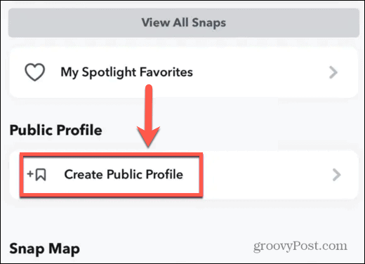 stvoriti javni profil iphone