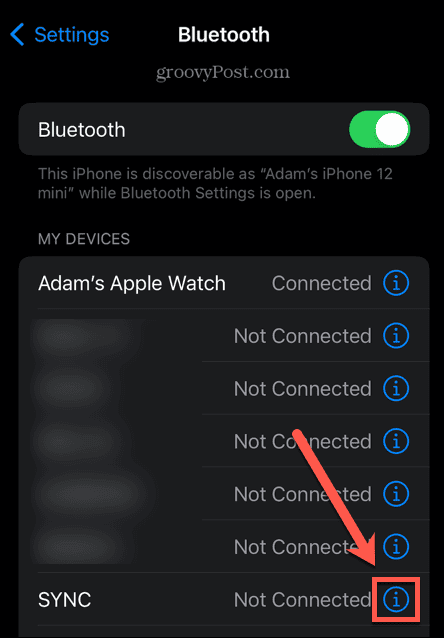 iphone bluetooth informacije