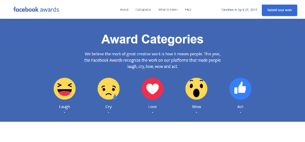 Facebook sada prihvaća prijave za dodjelu Facebook nagrada za 2017. godinu, kojima se nagrađuju najbolje kampanje na Facebooku i Instagramu.