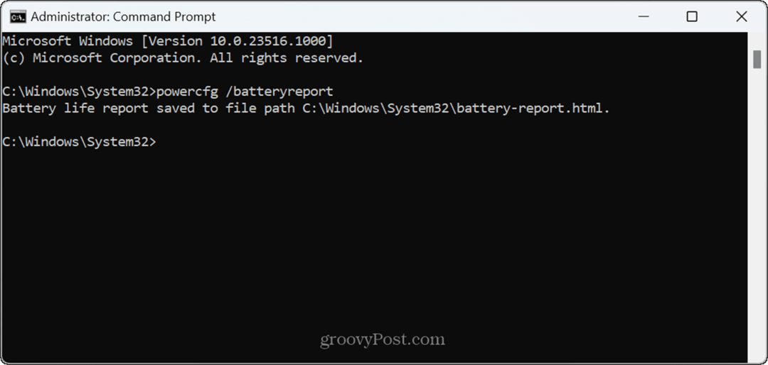 Kako generirati izvješće o bateriji u sustavu Windows 11