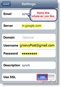 Konfiguracija Apple iPhone i iPod Touch ActiveSync za Google Sync