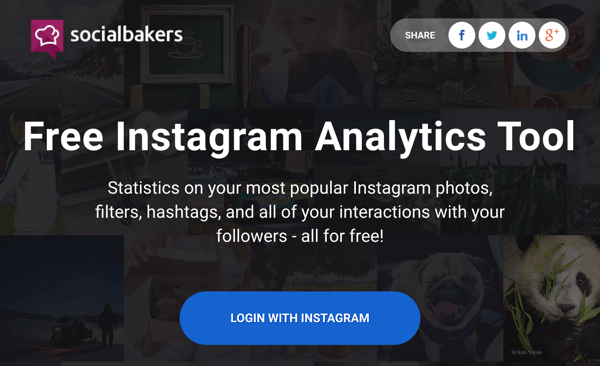 Prijavite se s Instagramom da biste dobili pristup besplatnom izvješću Socialbakersa.