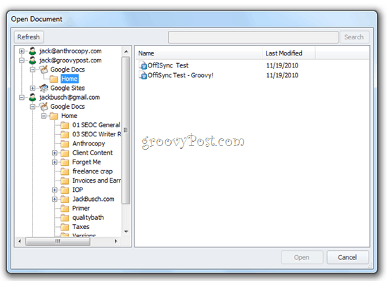 OffiSync: Sinkronizirajte Google dokumente sa sustavom Office 2010