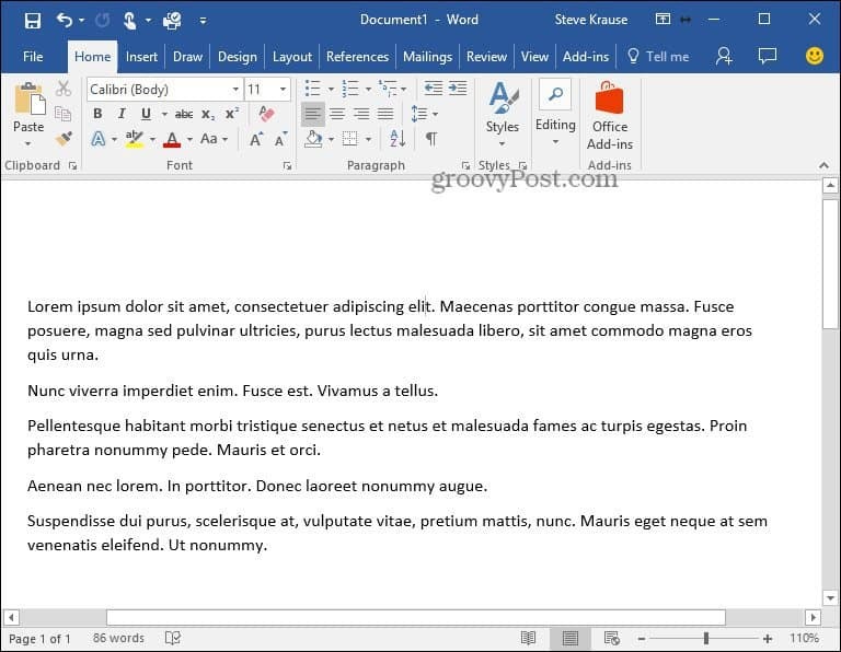 Kako umetnuti Lorem Ipsum tekst u Microsoft Word 2010 i 2007