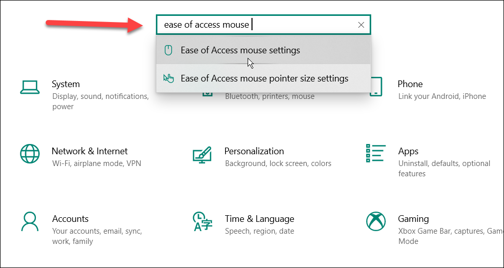 win 10 search promijeniti osjetljivost miša na Windowsima
