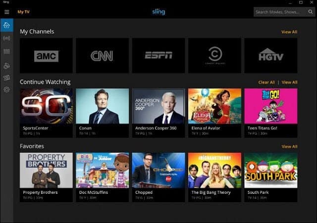 Sling TV dolazi na Windows 10 s podrškom za Cortana