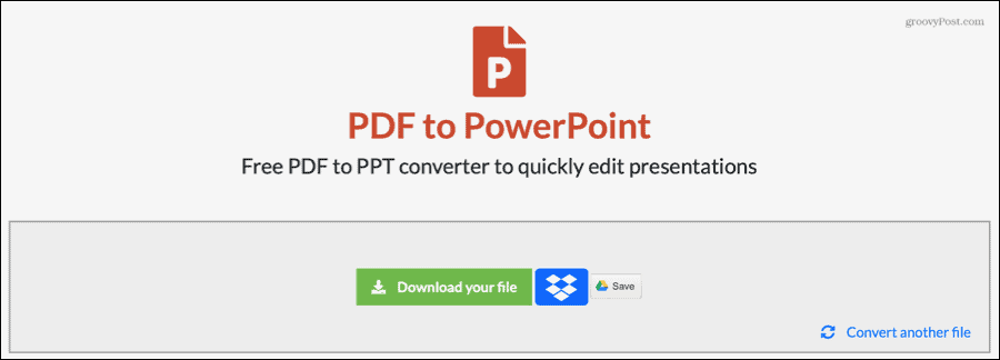 EasyPDF pretvorio PDF u PowerPoint