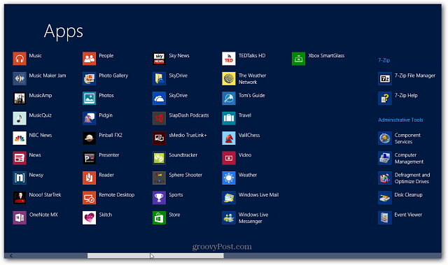 Pronađite sve aplikacije instalirane u sustavu Windows 8 (ažurirano za 8.1)