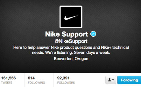 Nike podrška