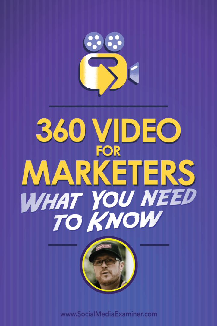 Ryan Anderson Bell razgovara s Michaelom Stelznerom o 360 Video za marketinške stručnjake i onome što trebate znati.