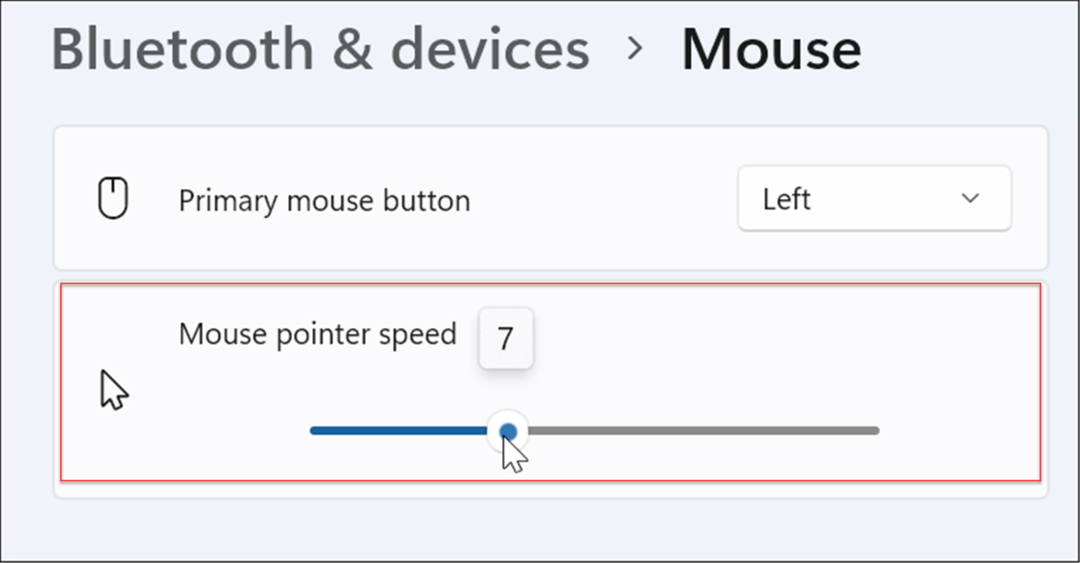 brzina pokazivača miša