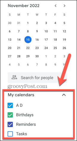 google kalendar odaberite kalendare
