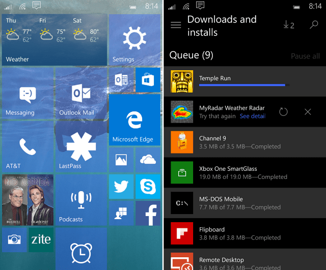 Windows 10 Mobile Build 10149 Vizualni obilazak novih značajki
