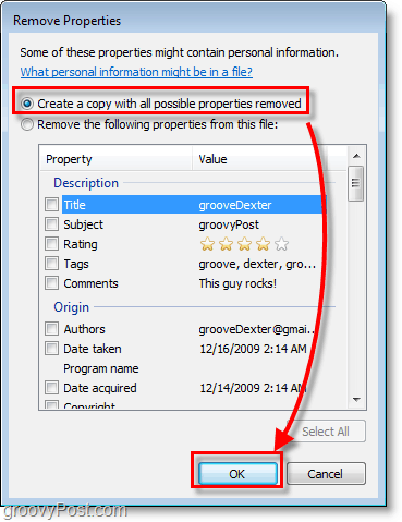 kako stvoriti kopiju sa svim mogućim svojstvima ukloniti u sustavu Windows 7