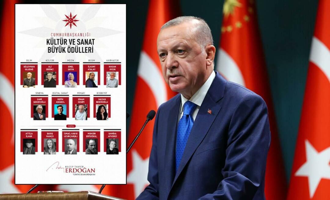 Predsjednik Erdoğan podijelio je dobitnike "Predsjedničke velike nagrade za kulturu i umjetnost 2023."