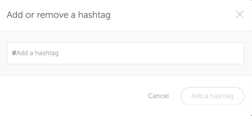 Dodajte hashtag na svoju nadzornu ploču Iconosquare.