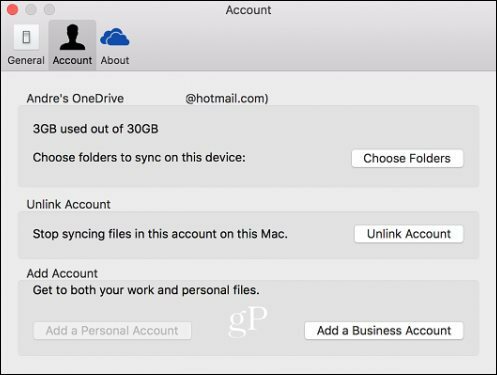 OneDrive za Business Mac