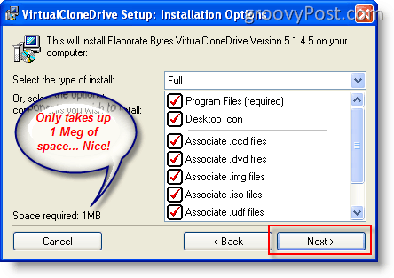 Montirajte ISO sliku u Windows XP