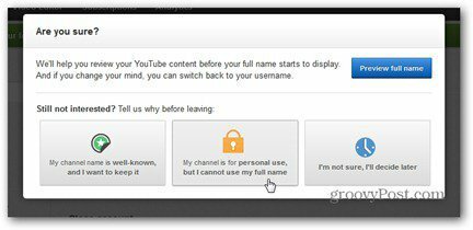 youtube pravo ime odbija korištenje punog imena