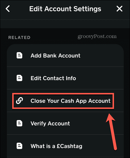 cash app zatvori račun