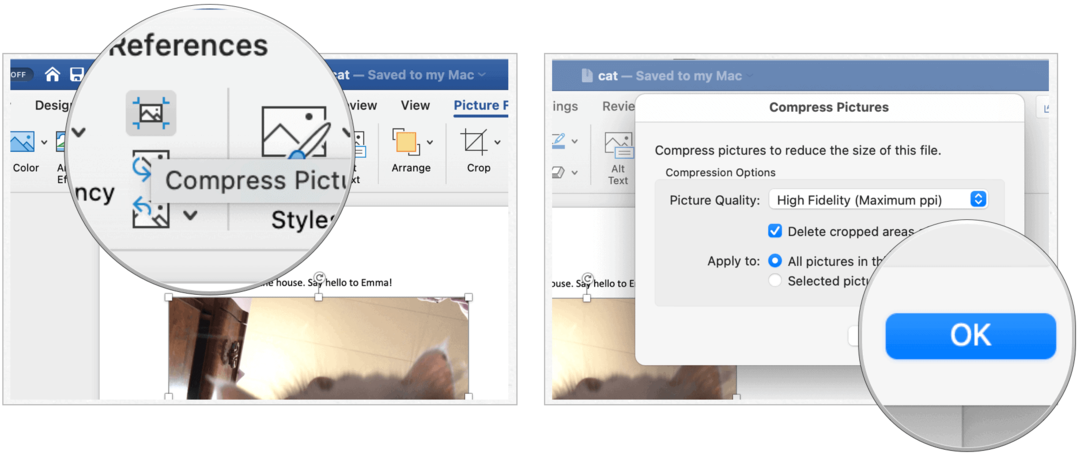 Kako komprimirati slike u programu Microsoft Word