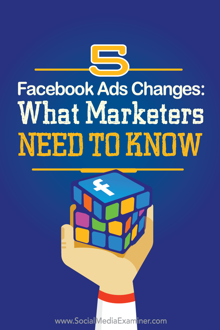 5 promjena na Facebook oglasima: što marketinški stručnjaci trebaju znati: ispitivač društvenih medija