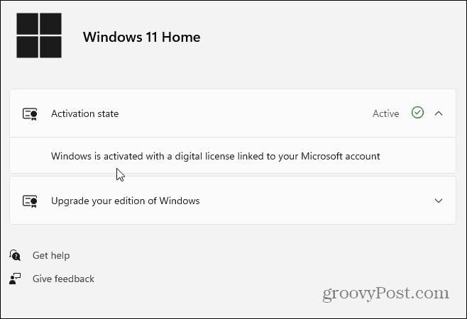 Stanje aktivacije Windows 11