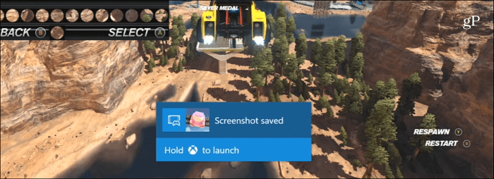 Snimite snimku zaslona Xbox One
