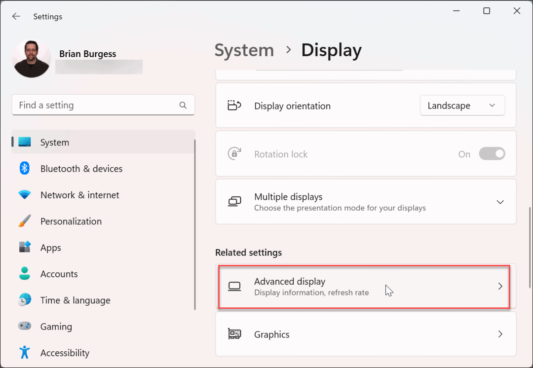 Promijenite razlučivost zaslona na Windows 11