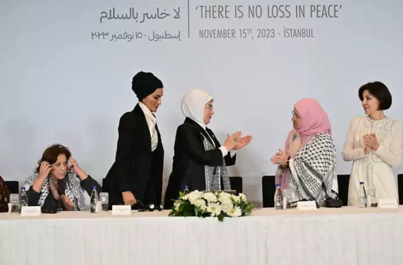Jedno srce za priopćenje za tisak sa samita supruga palestinskih čelnika