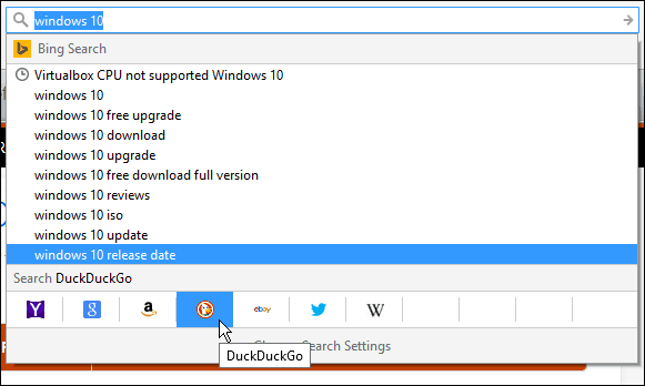 Firefox okvir za pretraživanje