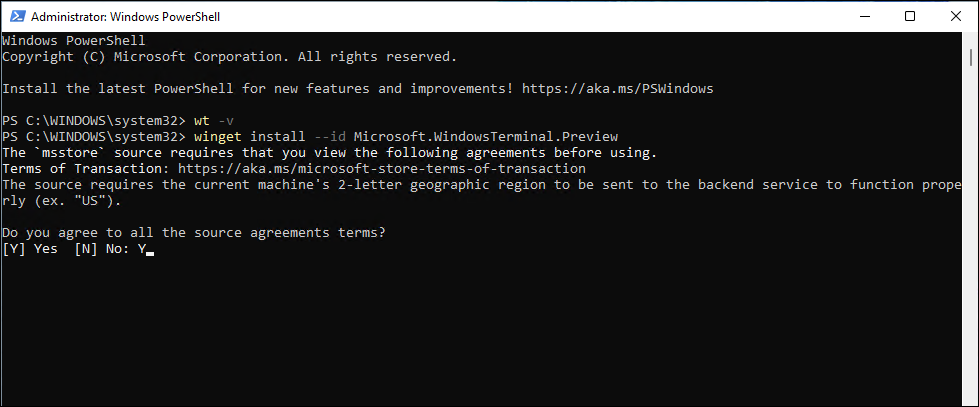 cmd preuzmi najnoviju verziju Windows terminala