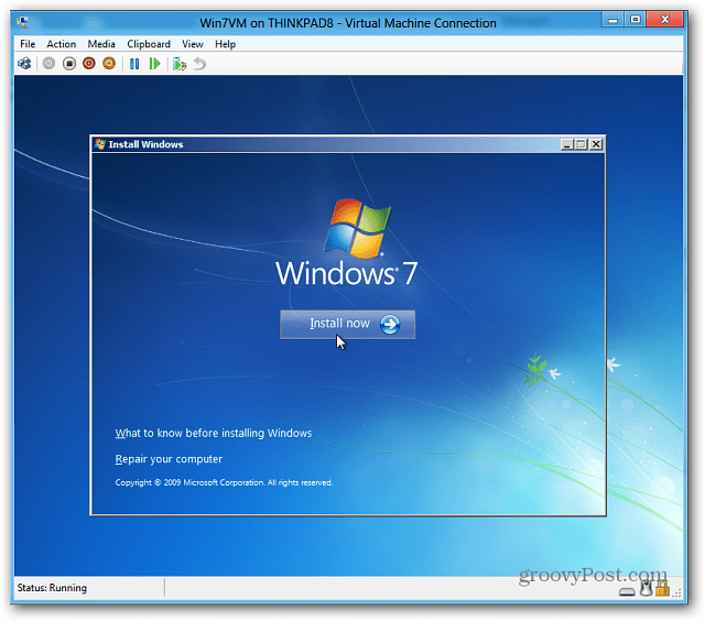 instalirati Windows 7