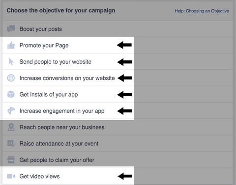 facebook ciljevi oglasa za video oglase
