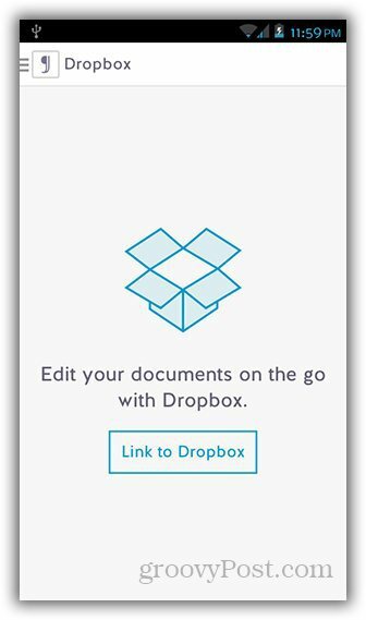 Stvaranje i sinkroniziranje tekstualnih datoteka s Dropbox na Androidu