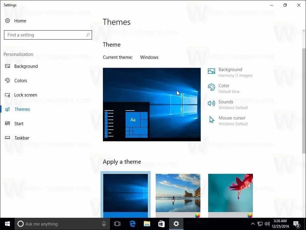 Teme Windows 10 Creators Update 1703