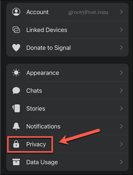 signal privatnosti