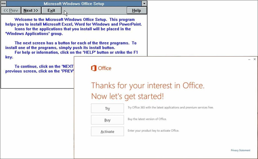 Pogled u 25 godina Microsoftovog ureda (Tada i sada)