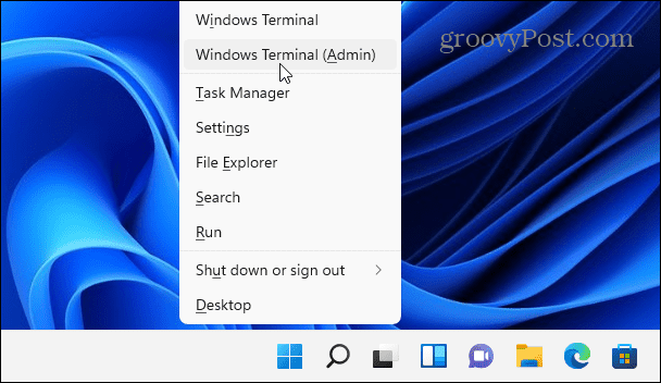 Administrator Windows terminala