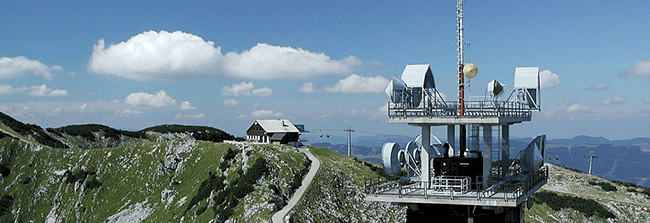 radio kula na planini u Austriji
