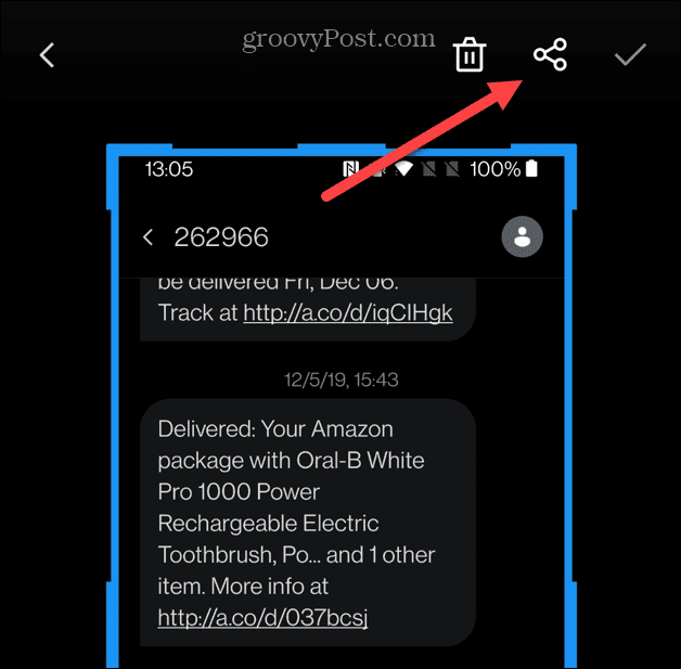 Ispis tekstualnih poruka na Androidu