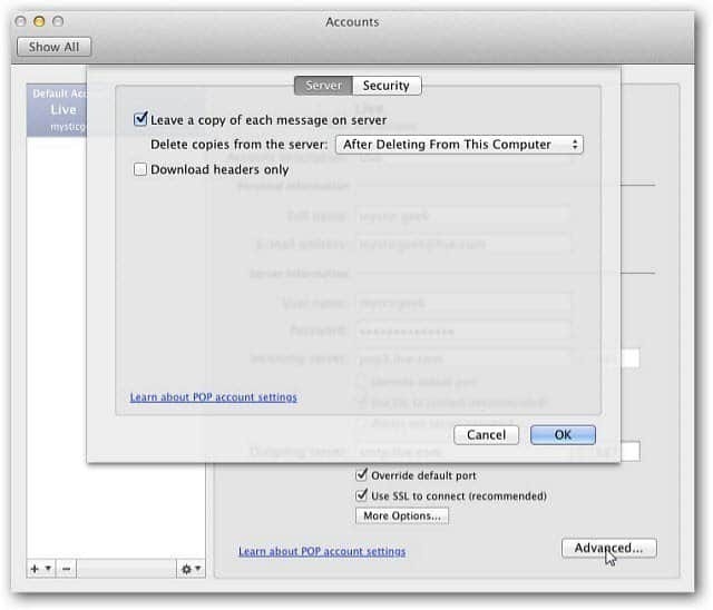 Outlook Mac 2011: Kako izbrisati račun e-pošte