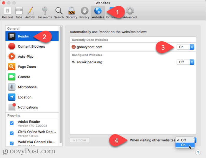 Uključite Reader View za ostala web mjesta u Safari za Mac