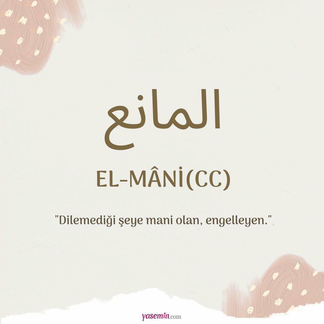 Što znači Al-Mani (c.c)?