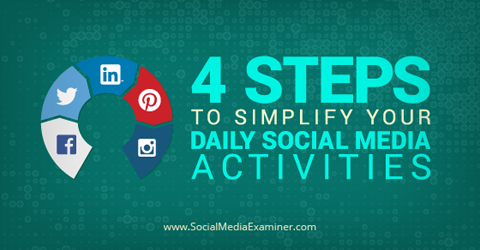 pojednostaviti svakodnevne aktivnosti na društvenim mrežama