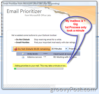 Kako organizirati svoju pristiglu poštu s novim dodatkom Email Prioritizer za Microsoft Outlook:: groovyPost.com