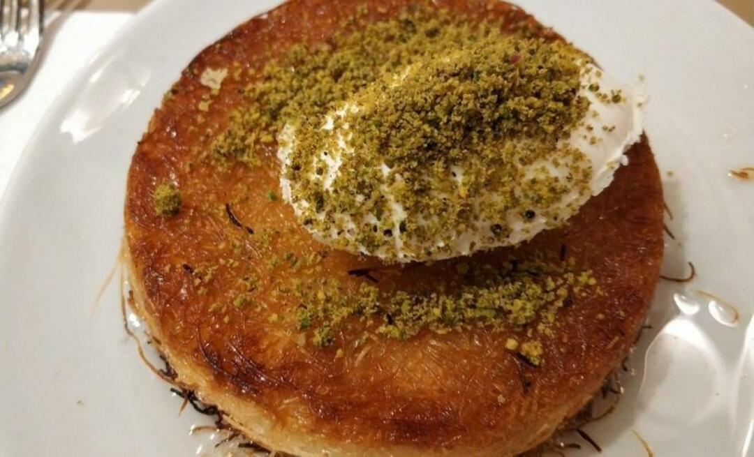 Kako napraviti libanonski künefe? Drugačiji stil künefea Libanonski künefe trikovi